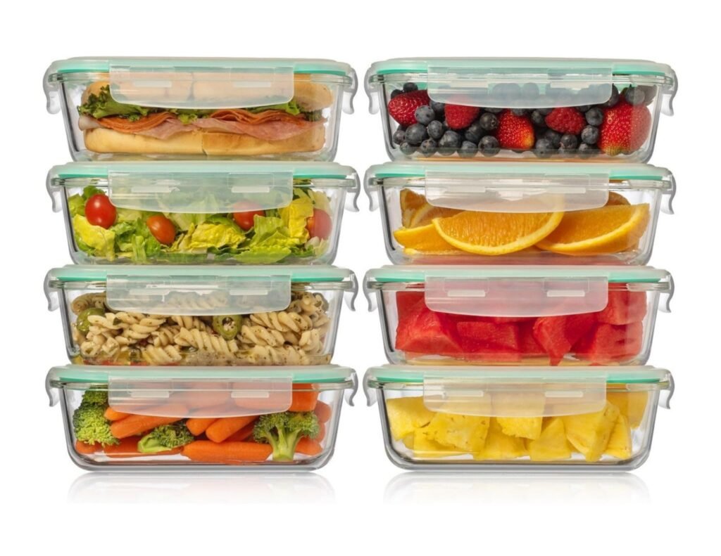 Fusion Gourmet 8 Pack 35 oz Glass Containers
